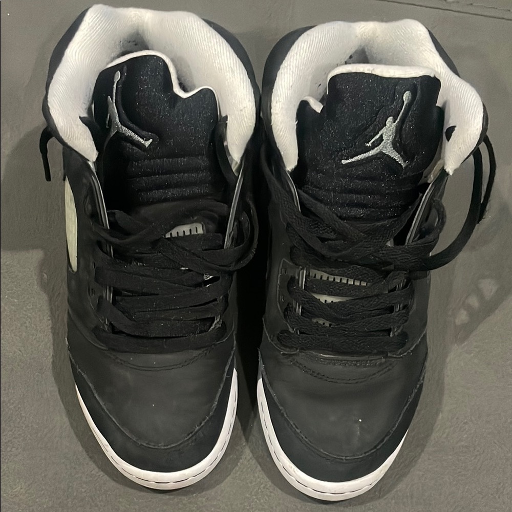 Jordan Black and White Athletic Shoes